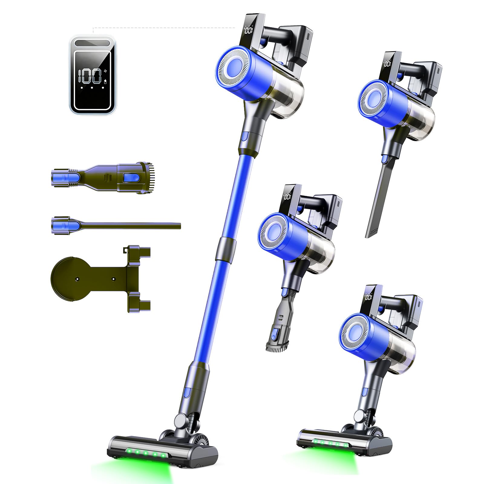 Coovy 580W/55000Pa Aspirapolvere Senza Fili Su7